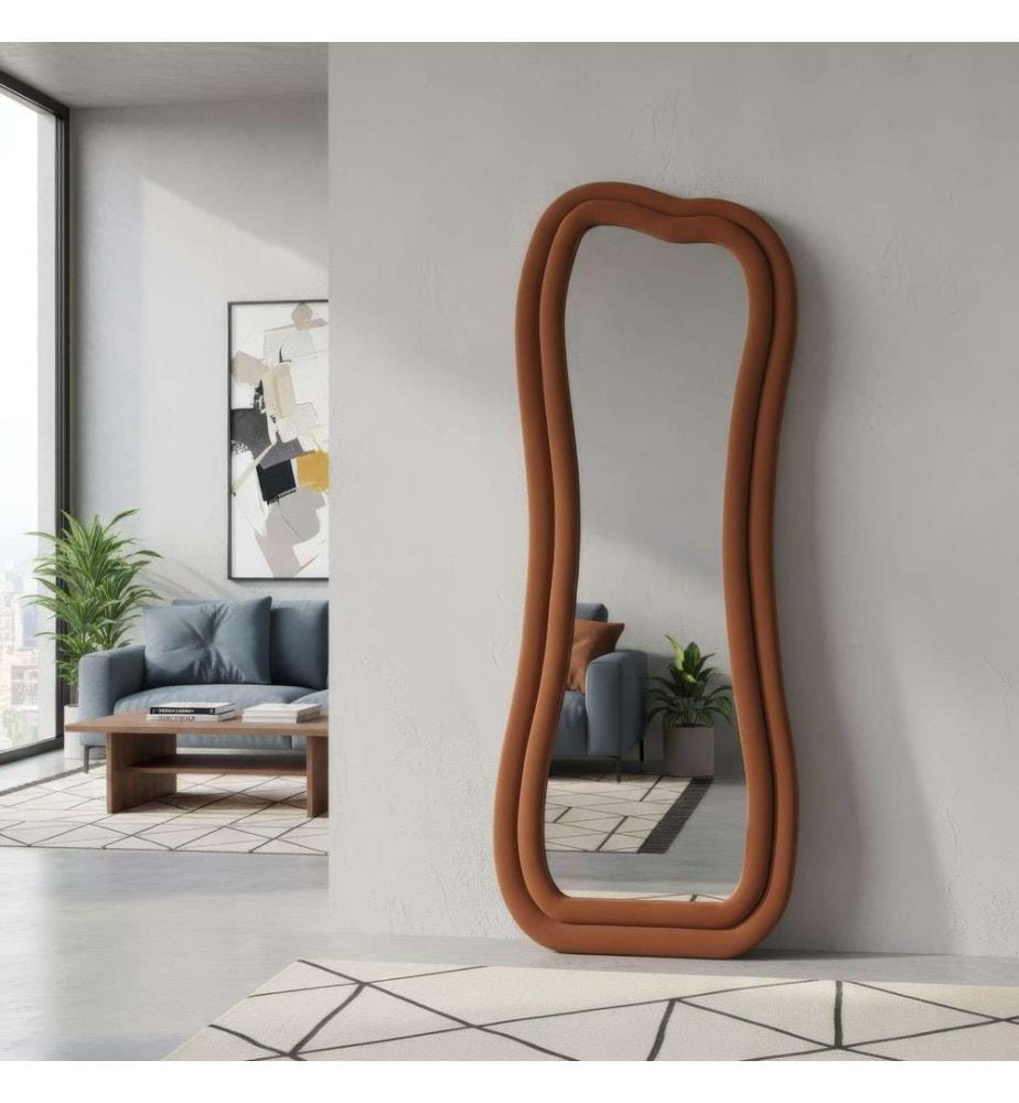Standspiegel, Fliesenrot, 100 % MDF
