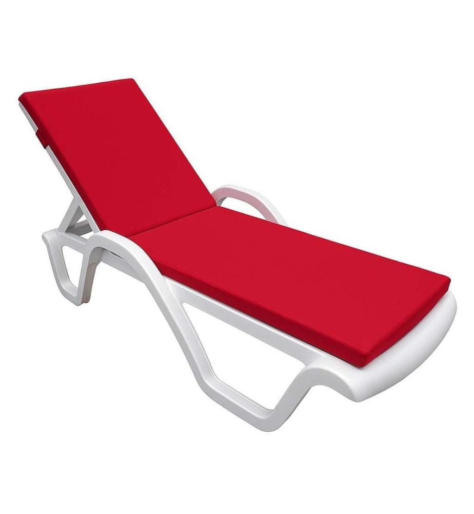 Cuscino per lettino prendisole, rosso, 100% poliestere