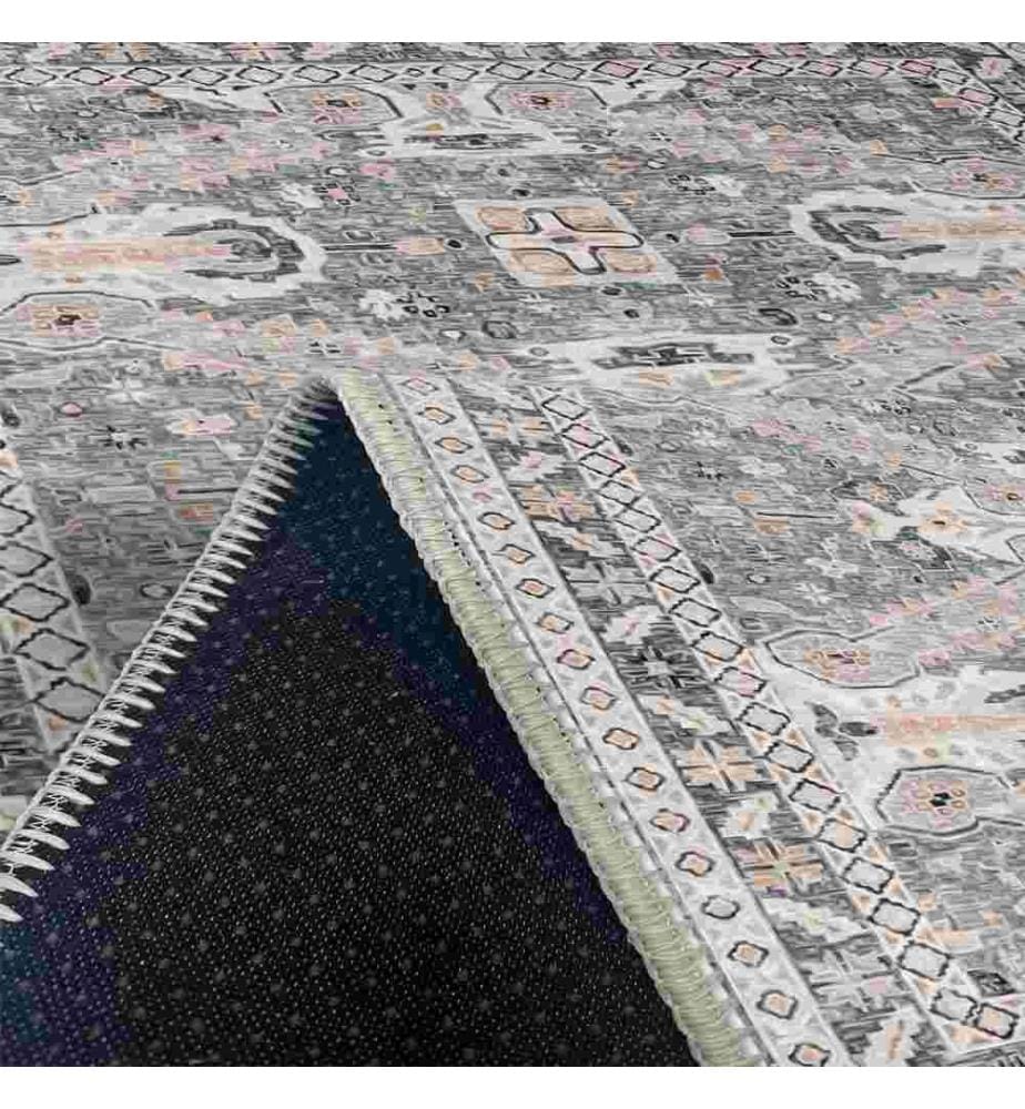 Teppich, Grau, 70% Baumwolle - 30% Chenille, 160 x 230 cm