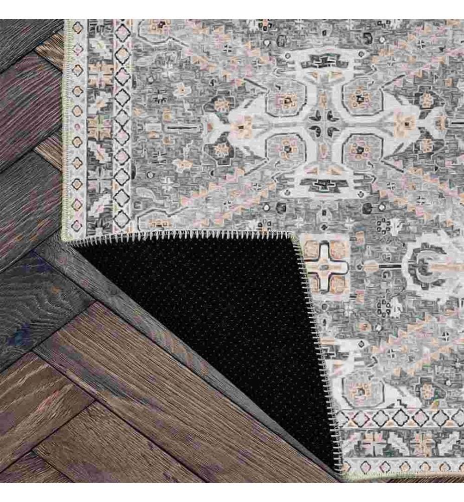 Teppich, Grau, 70% Baumwolle - 30% Chenille, 160 x 230 cm