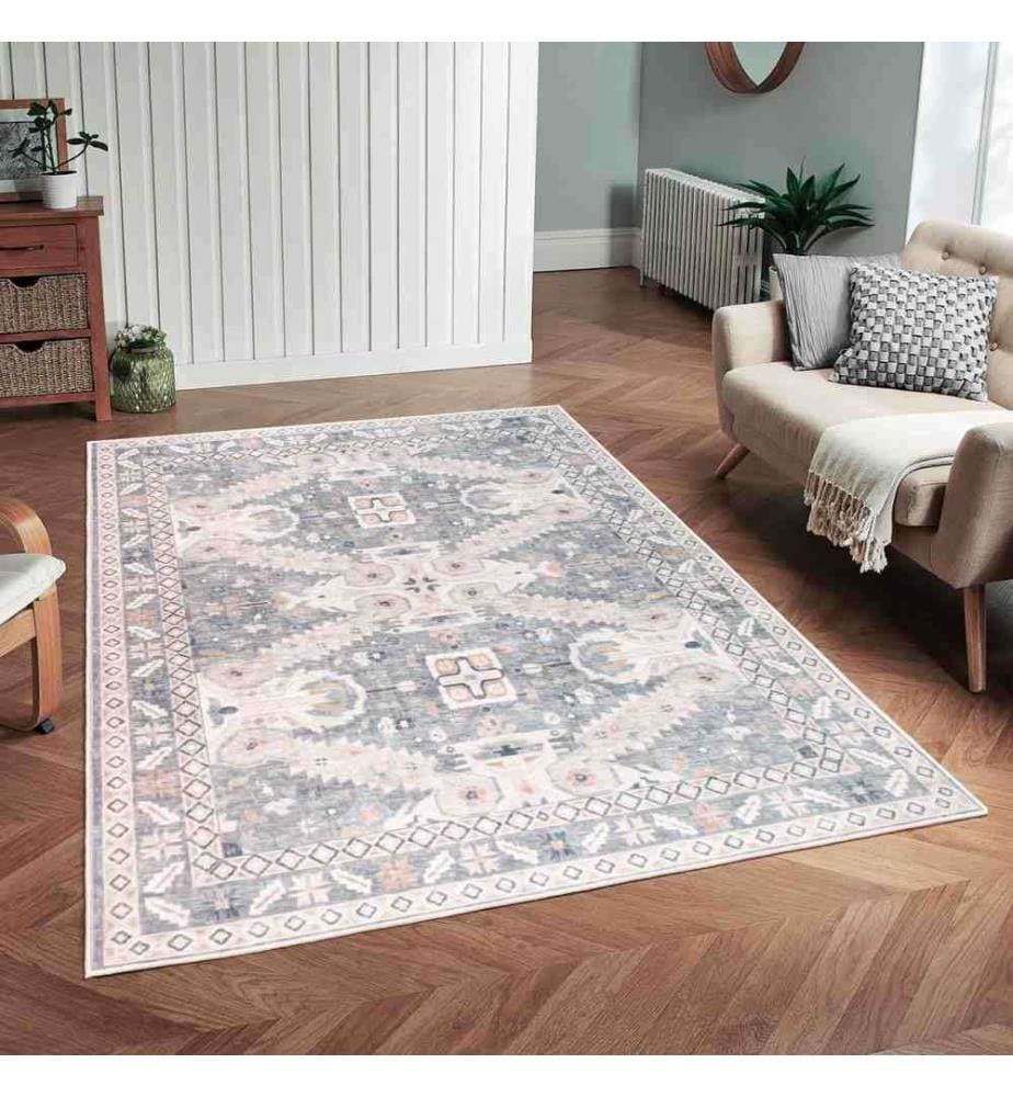 Tappeto, Grigio, 70% cotone - 30% ciniglia, 120 x 180 cm
