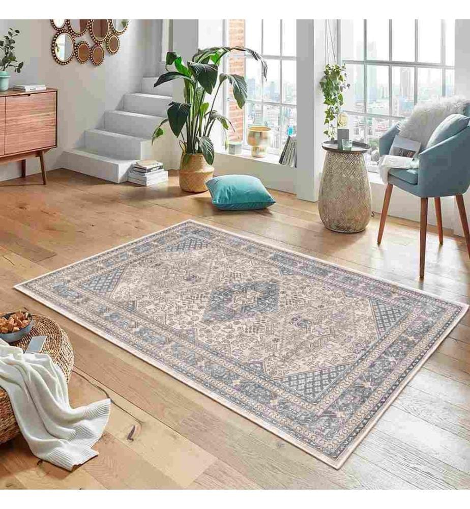 Tappeto, Grigio, 70% cotone - 30% ciniglia, 120 x 180 cm