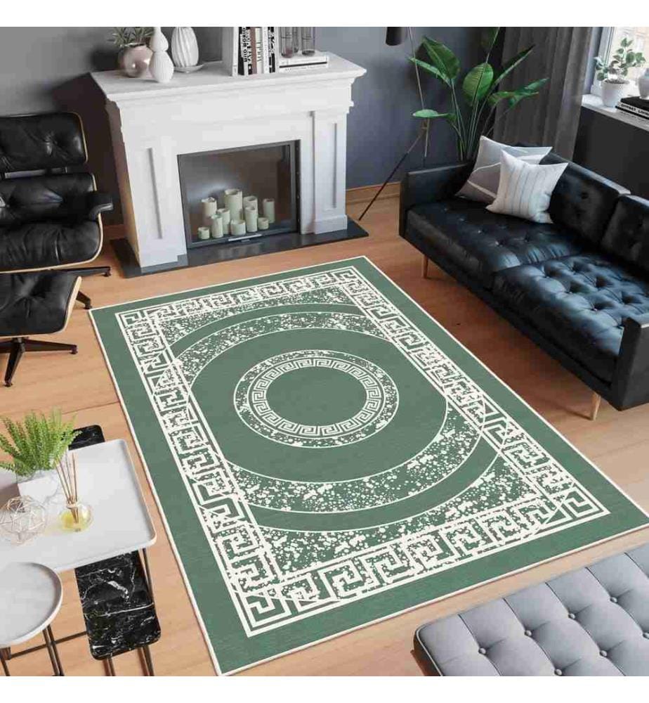 Carpet, Green, 70% Cotton - 30% Chenille, 160 x 230 cm
