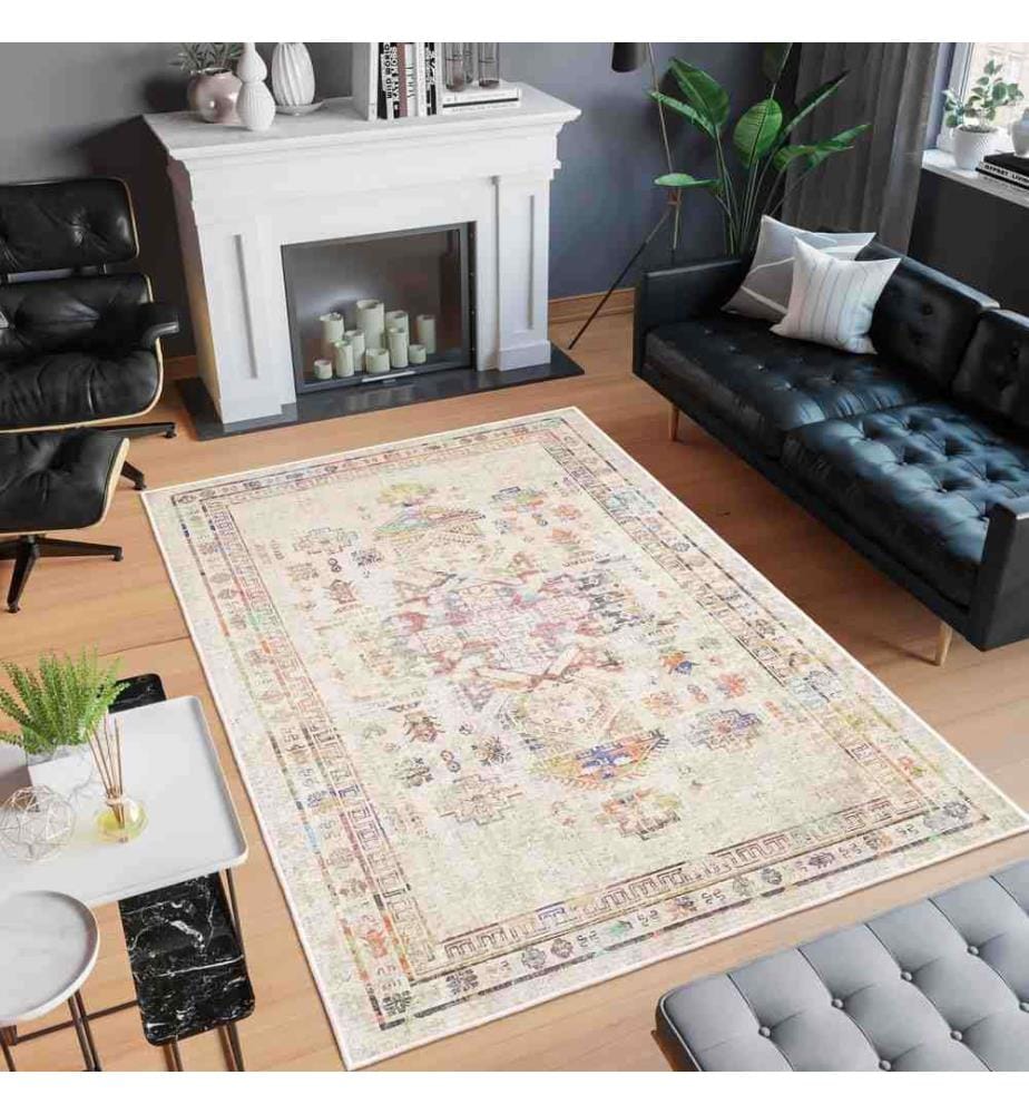 Carpet, Cream, 70% Cotton - 30% Chenille, 80 x 150 cm