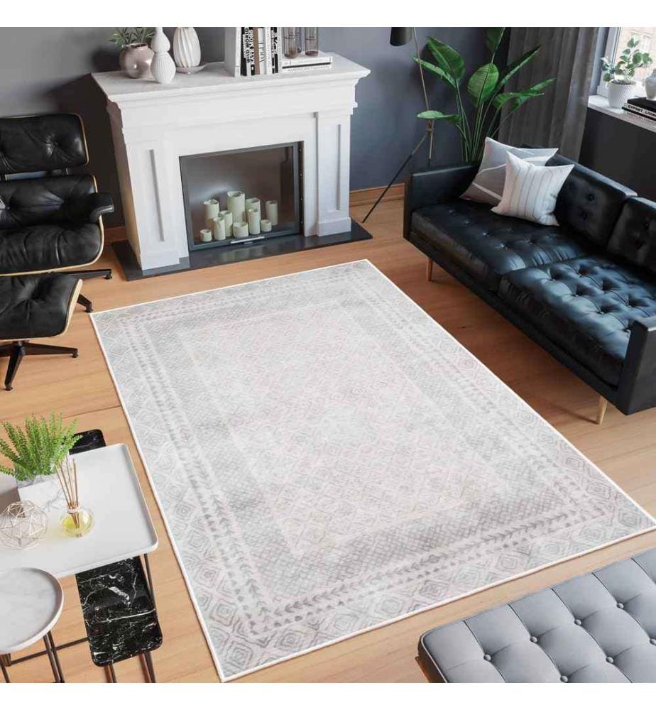 Tappeto, Grigio, 70% Cotone - 30% Ciniglia, 80 x 200 cm