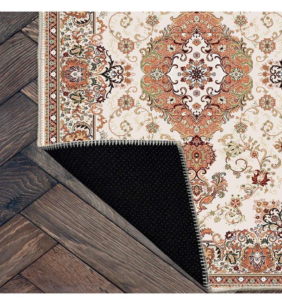 Tappeto, Arancione, 70% cotone - 30% ciniglia, 100 x 200 cm