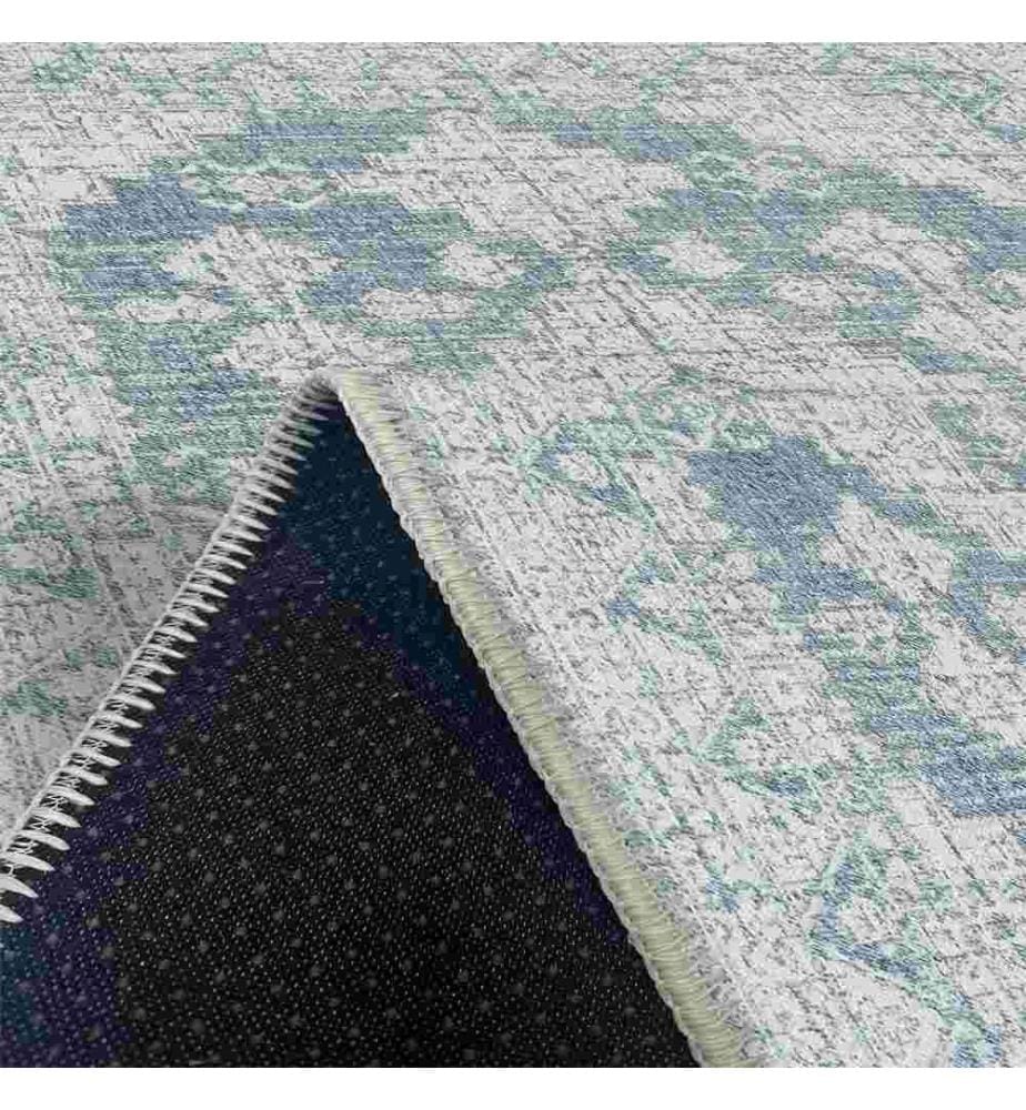 Tappeto, Blu, 70% cotone - 30% ciniglia, 160 x 230 cm