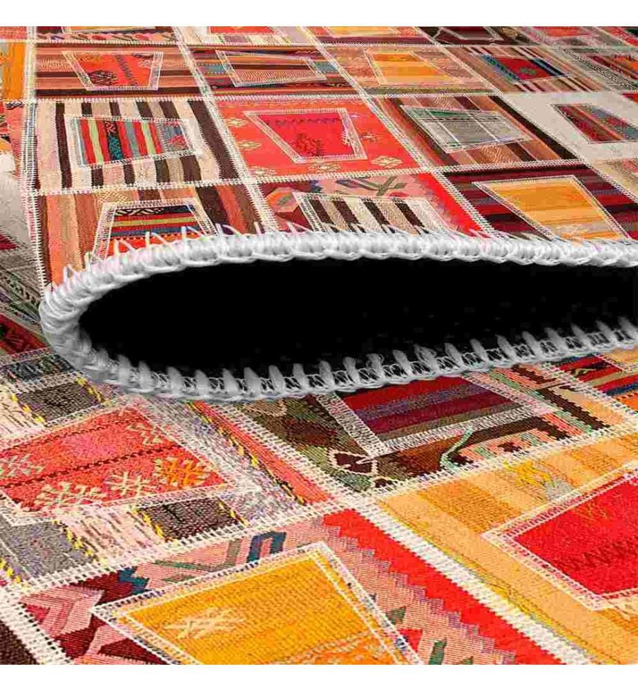 Tappeto, Arancione, 70% cotone - 30% ciniglia, 80 x 120 cm