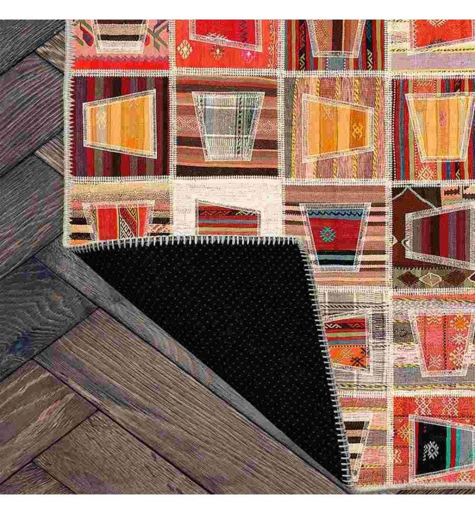 Tappeto, Arancione, 70% cotone - 30% ciniglia, 80 x 200 cm