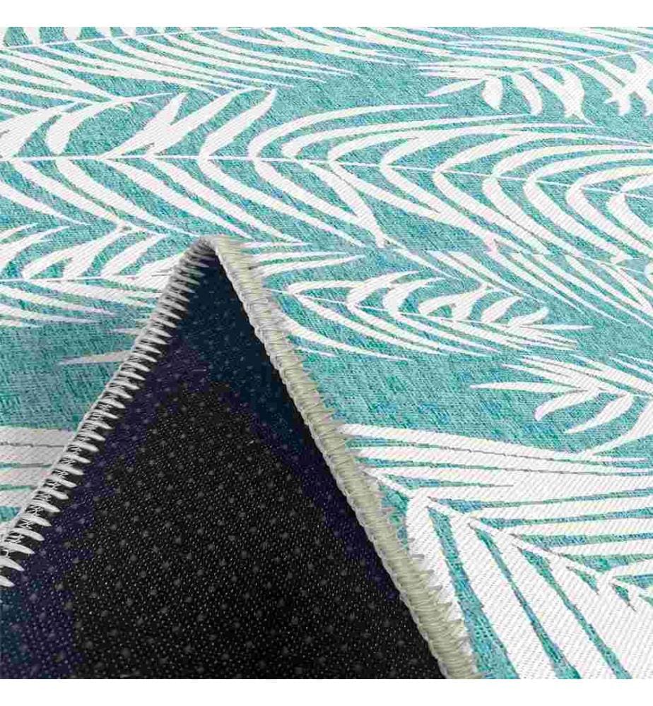 Tappeto, Blu, 70% Cotone - 30% Ciniglia, 80 x 150 cm