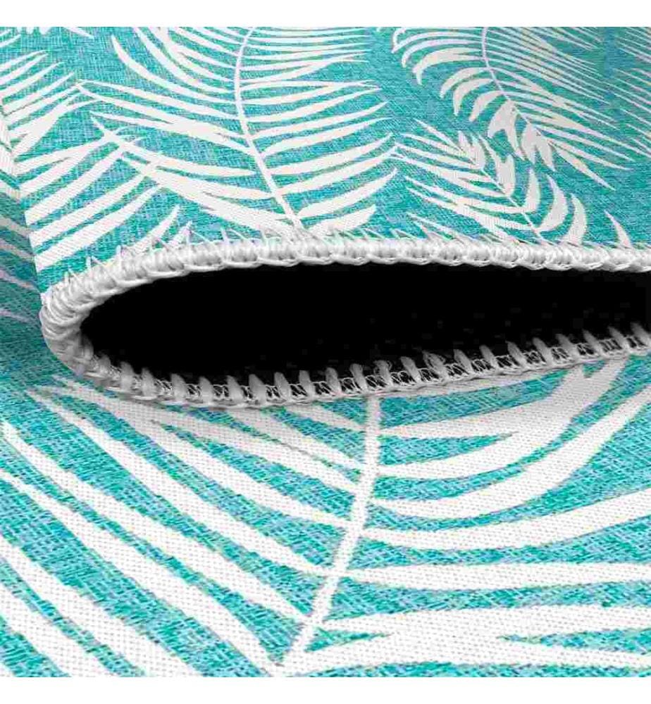 Tappeto, Blu, 70% Cotone - 30% Ciniglia, 80 x 150 cm