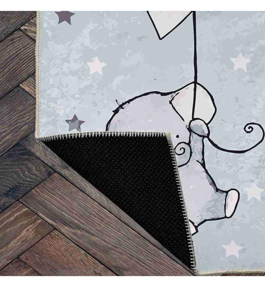 Tappeto, Grigio, 70% Cotone - 30% Ciniglia, 80 x 200 cm