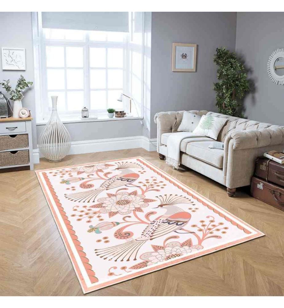 Tappeto, Arancione, 70% cotone - 30% ciniglia, 60 x 100 cm