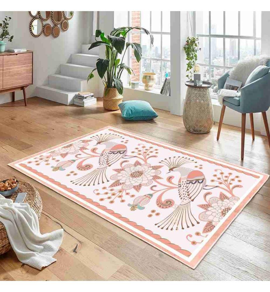Tappeto, Arancione, 70% cotone - 30% ciniglia, 80 x 120 cm