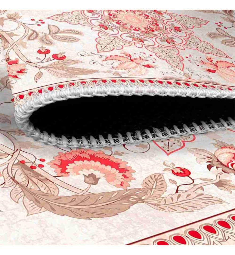 Tappeto, rosso, 70% cotone - 30% ciniglia, 160 x 230 cm