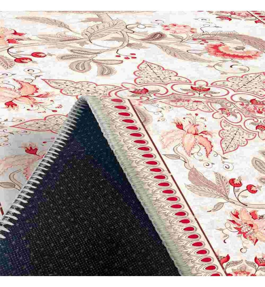 Tappeto, rosso, 70% cotone - 30% ciniglia, 180 x 280 cm