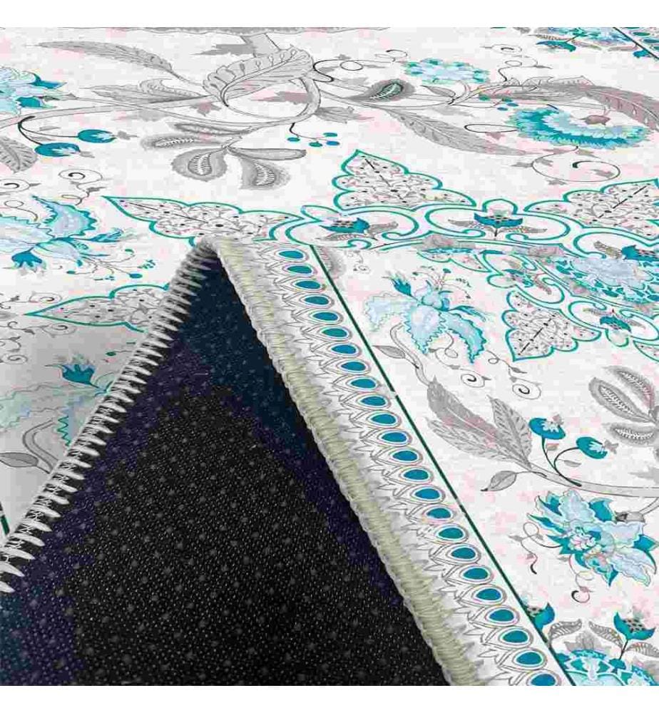 Tappeto, Blu, 70% cotone - 30% ciniglia, 200 x 300 cm
