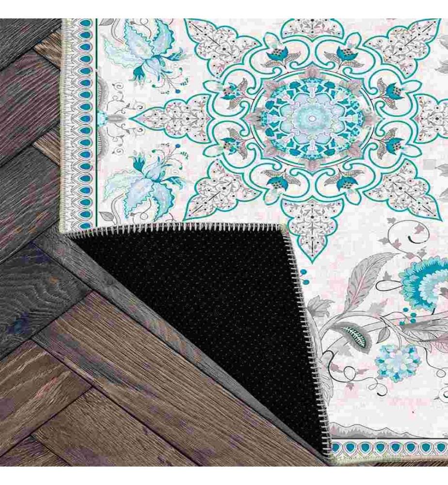 Tappeto, Blu, 70% cotone - 30% ciniglia, 200 x 300 cm