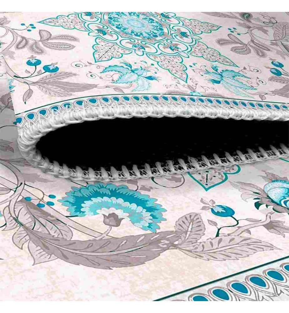 Tappeto, Blu, 70% cotone - 30% ciniglia, 200 x 300 cm