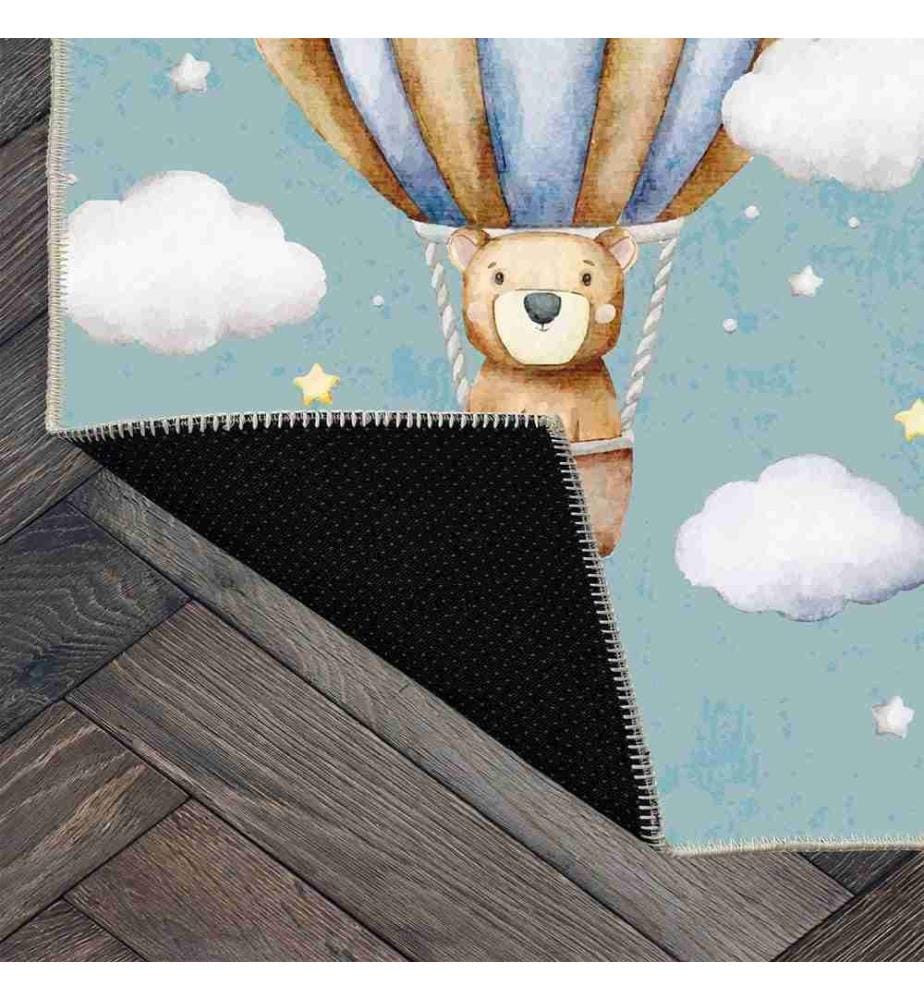 Tappeto, Blu, 70% cotone - 30% ciniglia, 120 x 180 cm