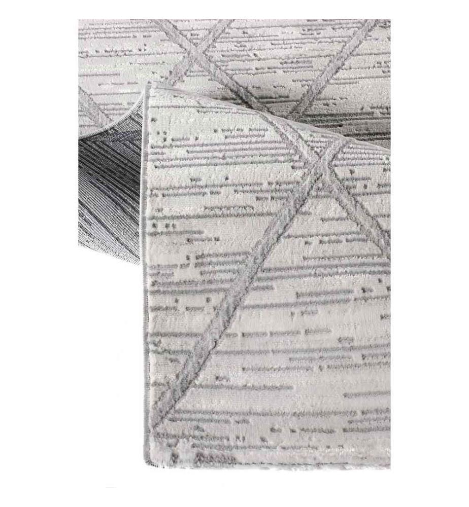 Tappeto da sala, Grigio, 100% poliestere, 120 x 400 cm