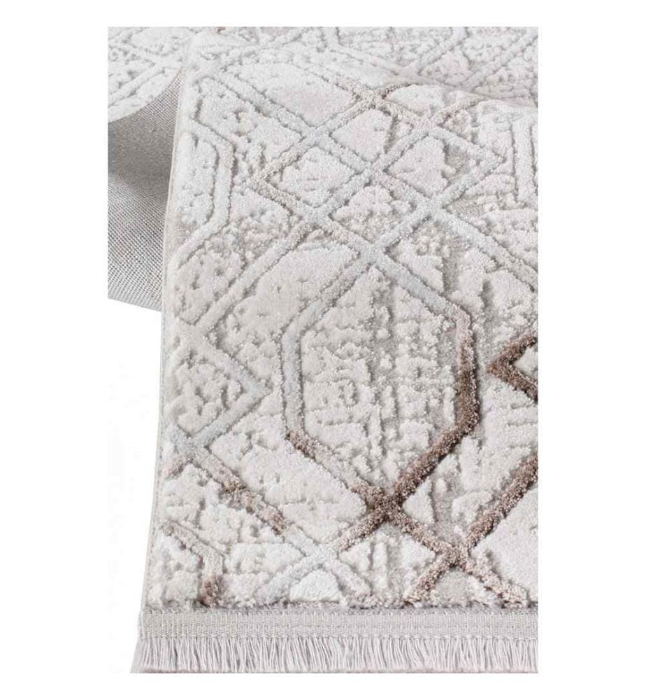 Tapis de salle, beige, 100% acrylique, 100 x 200 cm