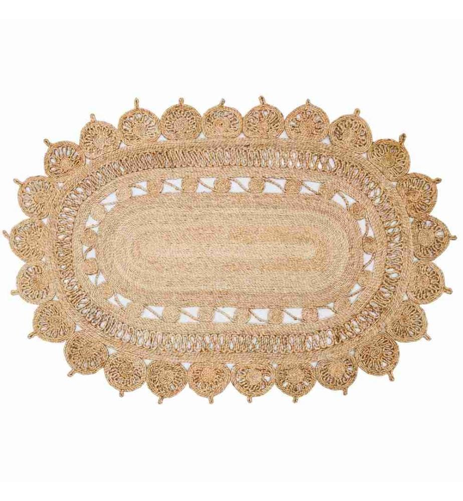 Tapis de salle, Beige, 100% Jute, 80 x 150 cm