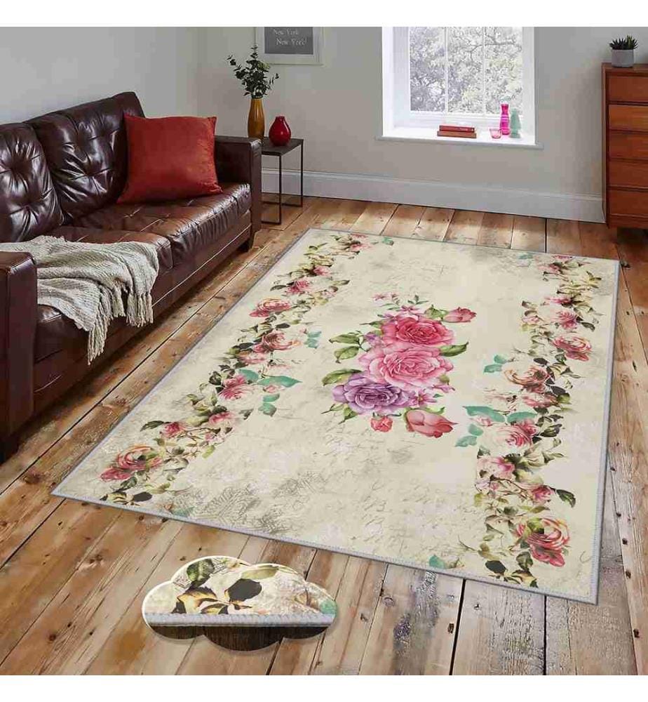 Teppich, Mehrfarbig, 100% Polyester, 120 x 180 cm