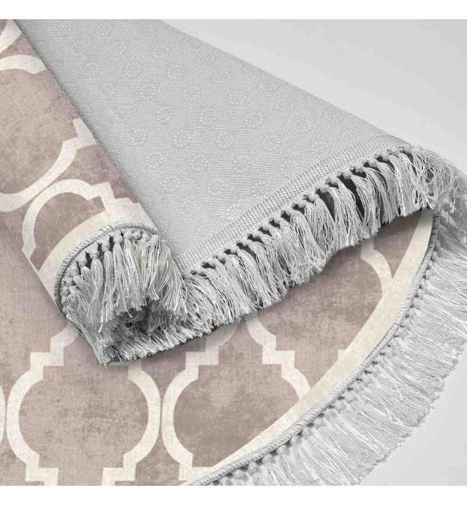 Tapis de hall, 100 x 100, , Cream Brown, Polyester, 3 mm Hauteur d'éponge