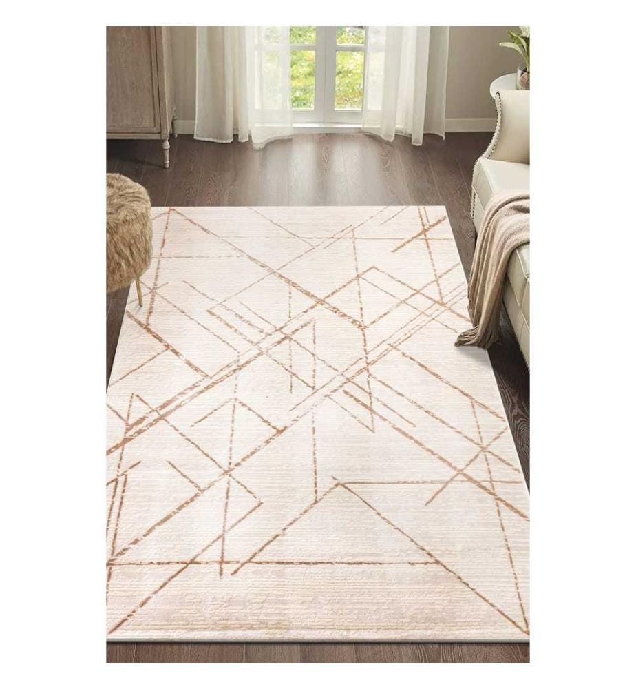 Tappeto, Beige, 100% poliestere, 100 x 200 cm