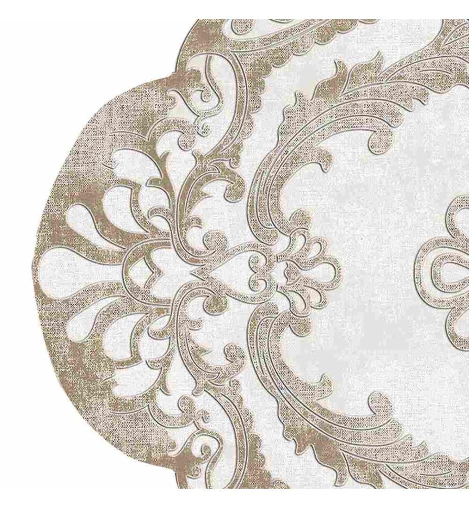 Tappeto, Beige, Crema, Oro, 100% poliestere, 120 x 180 cm