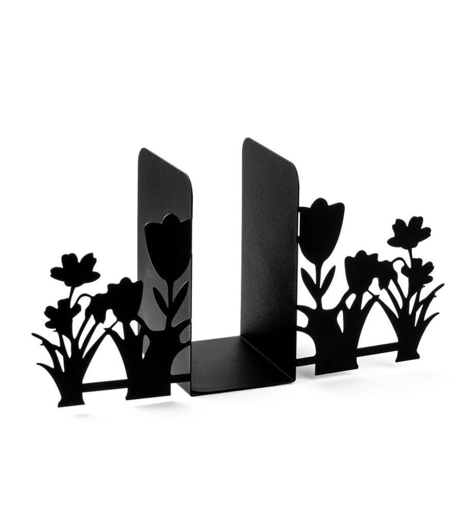 Metall Buchstütze, Schwarz, 100% Metall