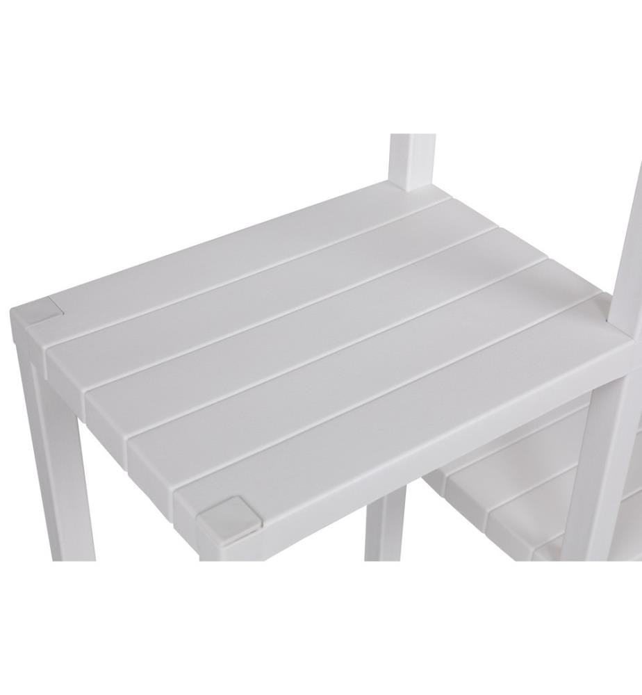 Scaffale multiuso, bianco, plastica