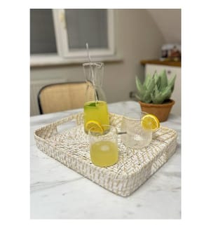 Tablett, Beige, 100% Jute