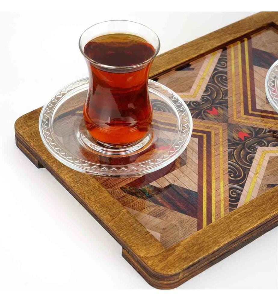 Tablett, Mehrfarbig, 100% MDF