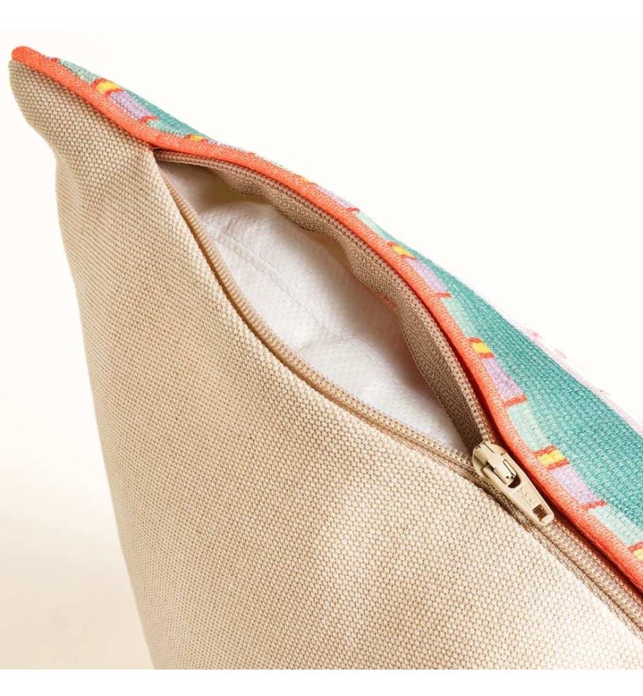 Cuscino verde, 100% cotone