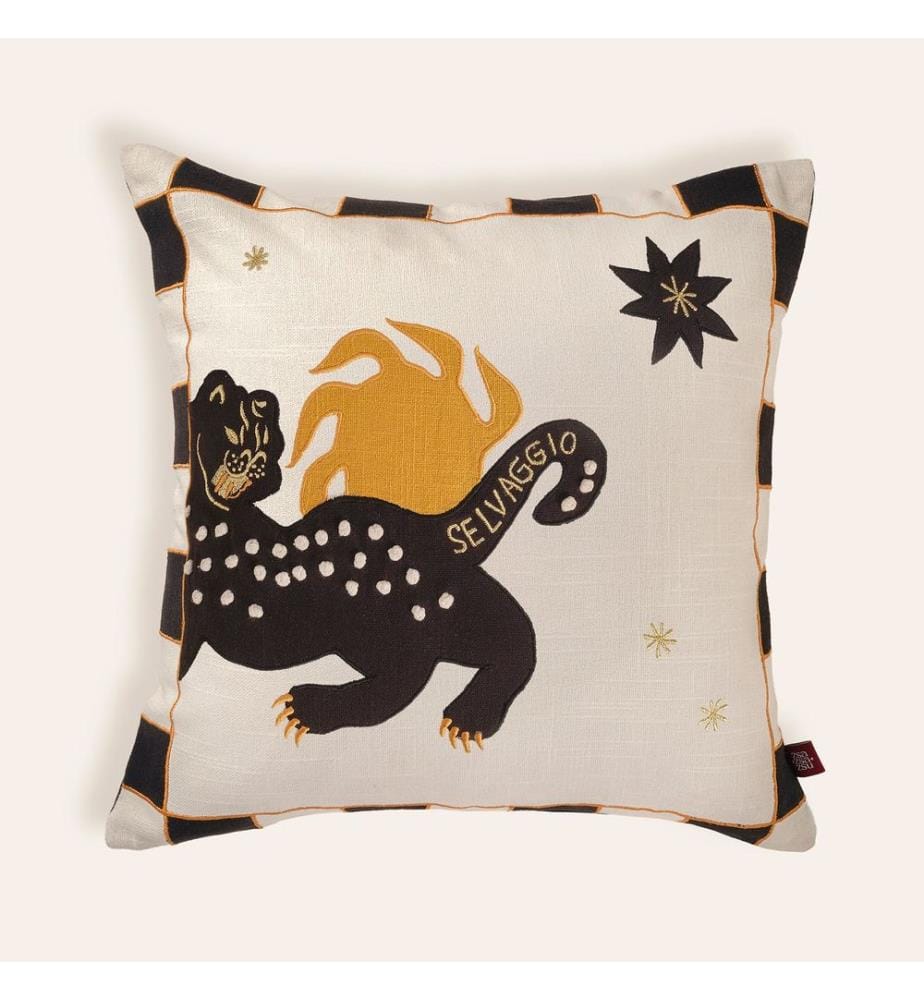 Coussin, Beige, 100% COTON