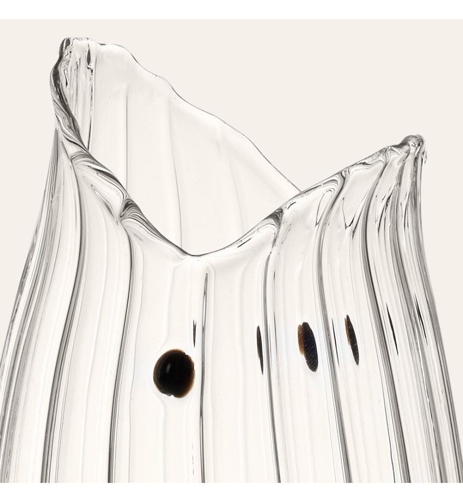 Vase, bleu, 100% verre borosilicaté