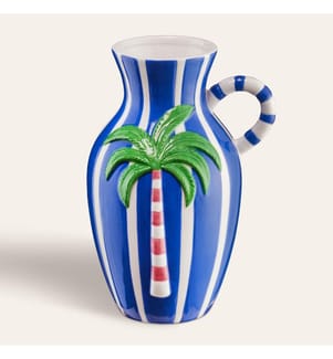 Vase, bleu marine, 100% céramique