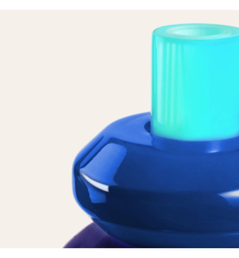 Vase, mehrfarbig, 100% Glas