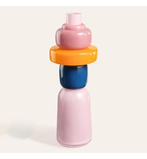 Vase, Multicolore, 100% VERRE