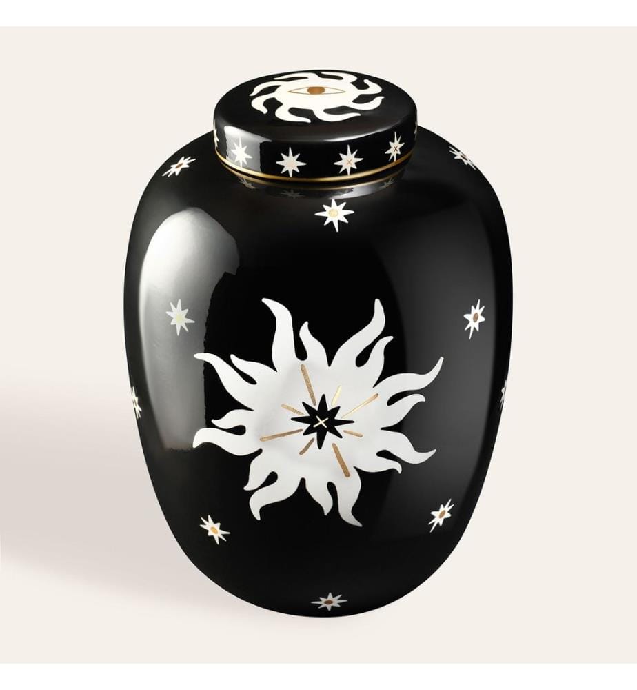 Vase, Noir, 100% PORCELAINE