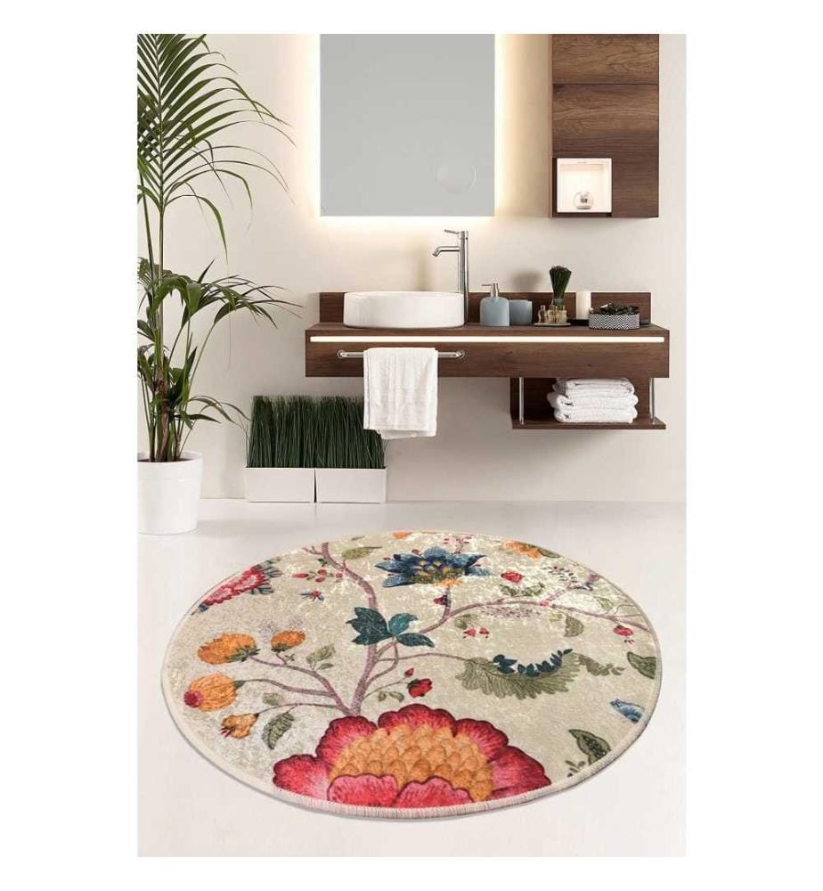 Bathmat, Multicolor, Velvet Fabric, 10 mm Pile Height