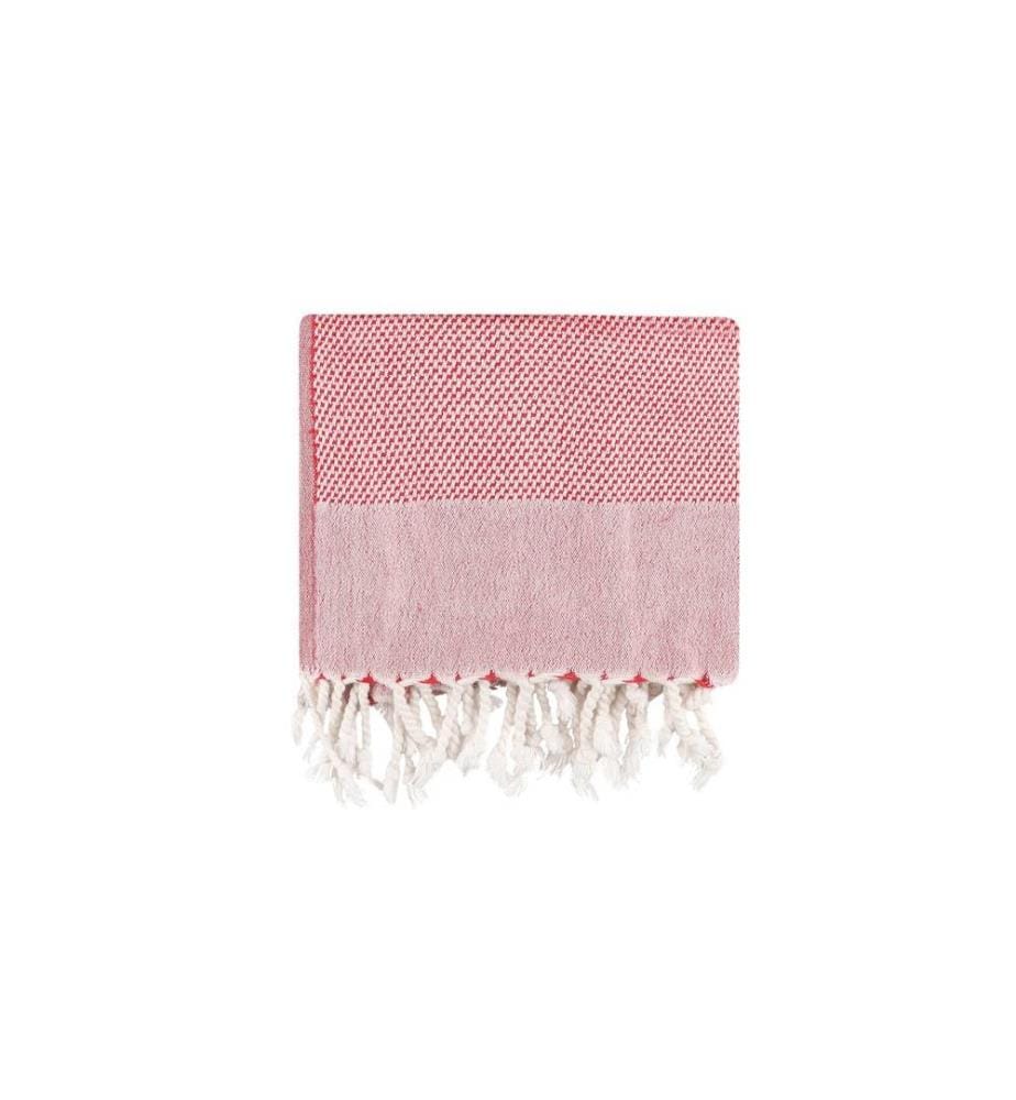 Fouta, Serviette de plage, , Rouge, Coton