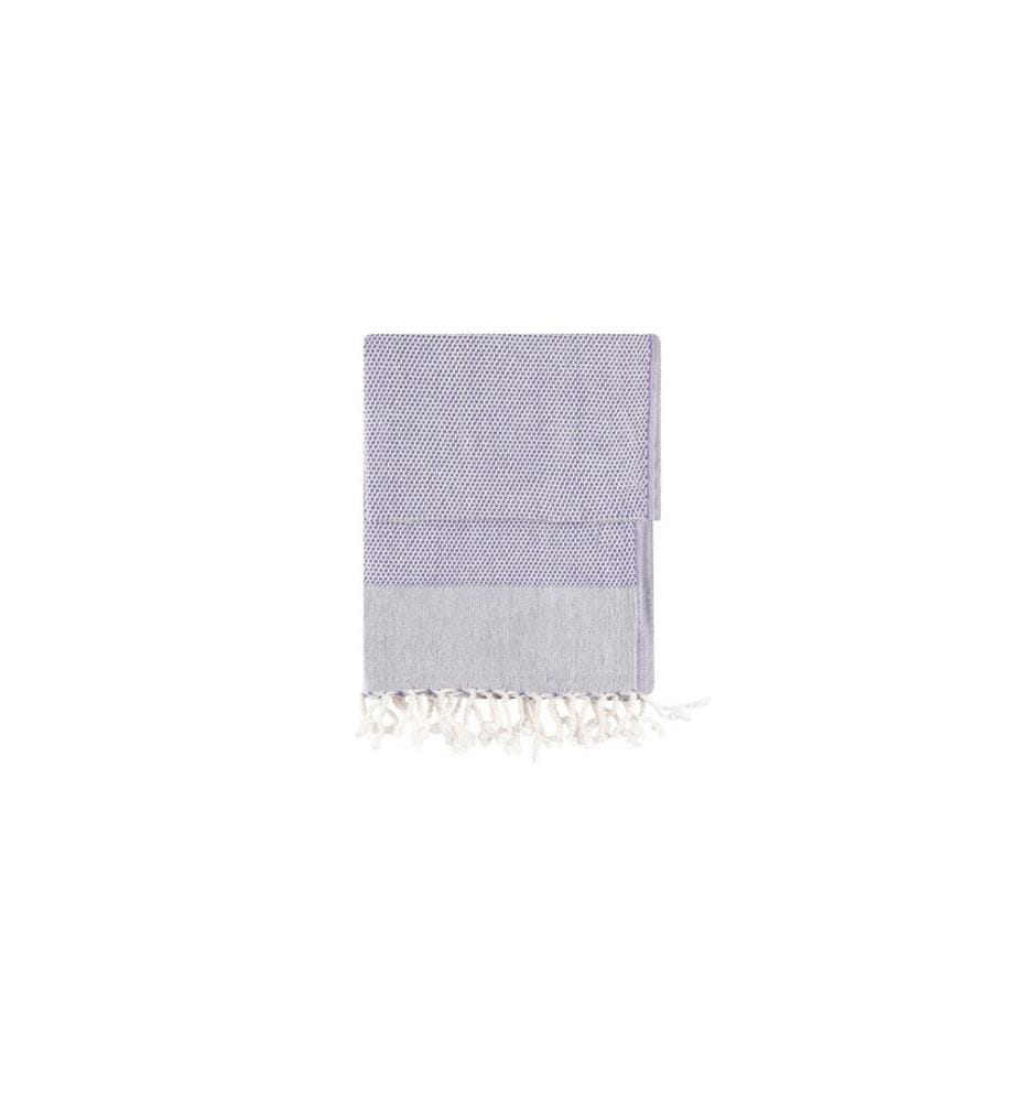 Fouta, serviette de plage, , Damson, coton