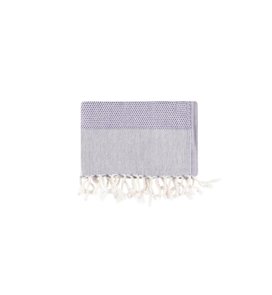 Fouta, serviette de plage, , Damson, coton