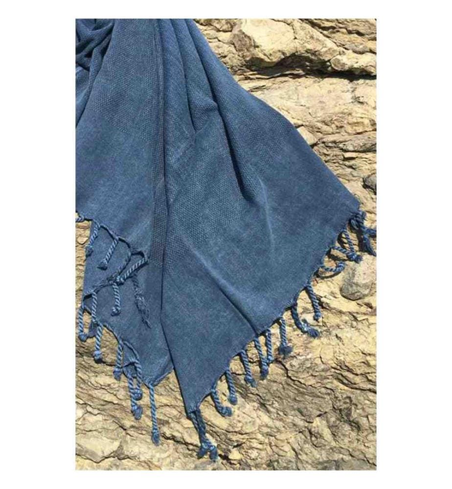 Fouta, Strandtuch, , Dunkelblau, Baumwolle