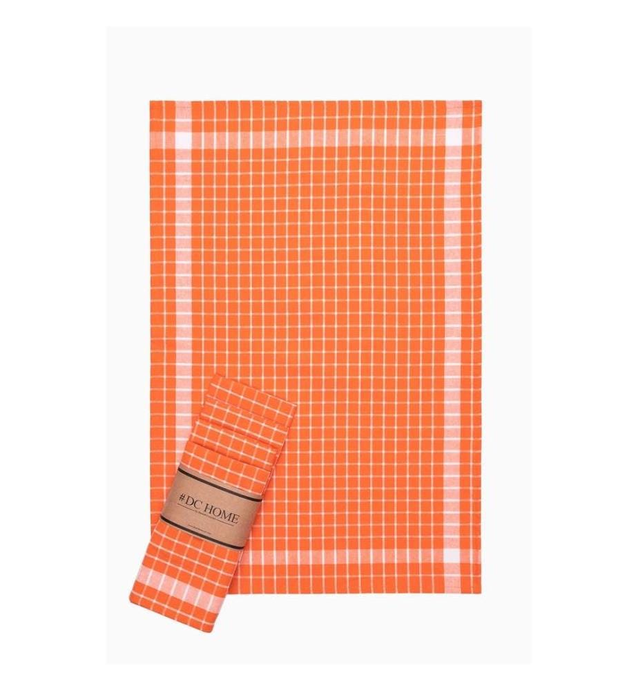 Hand Towel Set, 5 Pieces, Orange, Cotton