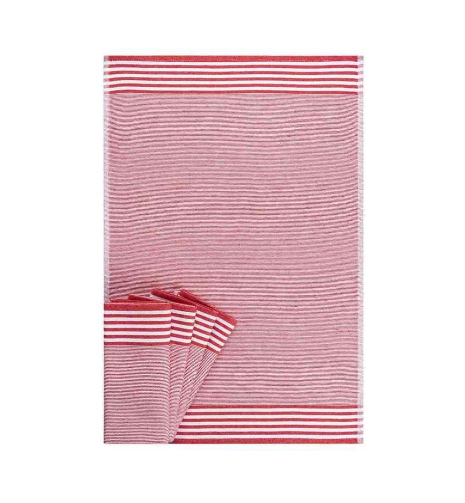 Hand Towel Set, 5 Pieces, Red, 100% Cotton