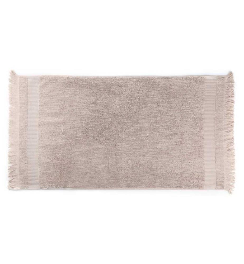 Set de serviettes de bain, 2 pièces, Light Brown, 100% coton